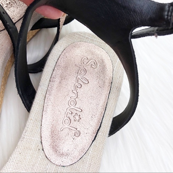 New Splendid Metallic Rose Gold Leather Sandals - Picture 8 of 10